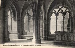 CPA St father under Vezelay Below of the porch of the church