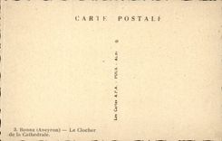 CPA Rodez the bell-tower of the cathedral