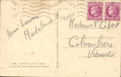 CPA Berg der Spitze des Sudens der blaue See zwischen Bagneres und Bareges