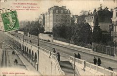 CPA Pau Allee Leon sagen und Prachtstrasse der Pyrenees
