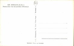 CPSM Hendaye Fontarabie seen of the gardens of Hendaye