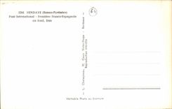 CPSM international Hendaye Border Bridges free Spanish Border at the Irun bottom