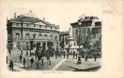 CPA Italy Italia Milano CPA Piazza della Scala