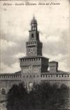 CPA Italy Italia Milano Castello Sforzesco Torre del Filarete