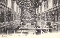 CPA Italien Italien Rom Interno della Cappella Sistina