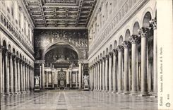 CPA Italien Italien Rom Interno von Basilica di S Paolo