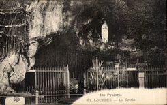 CPA Lourdes the cave