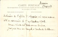 CPA Interior Ascain of the Notre Dame church