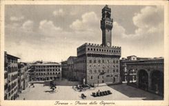 CPA Italien Italien Firenze Marktplatz della Signoria