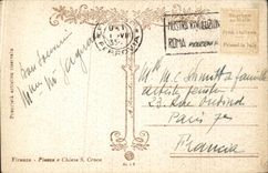 CPA Italien Italien Firenze Marktplatz E Chiesa S Croce