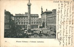 CPA Italien Italien Saluti Di Rom-Marktplatz colonna E colonna Antonina