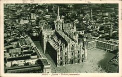 CPA Italy Italia Milano Duomo Veduta panoramica
