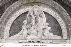 Lourdes CPA Tympanum of the rosary