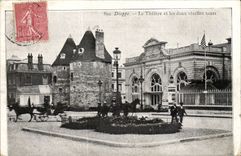CPA Dieppe das Theater und die zwei Aufsatze der alten Frauen