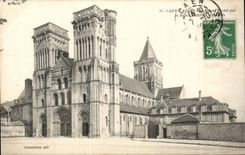 CPA Caen Abtei der Damen stand durch die Mathilde-Konigin still