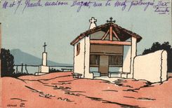 CPA the vault of the Madeleine Cliff of Bidart