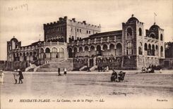 CPA Hendaye the casino seen of the beach
