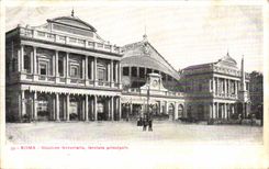 CPA Hauptitalien Italien Rom Stazione ferroviaria facciata