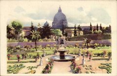 CPA Italien Italien Rom Giardini Vaticani Kuppel-DA salone ottagono uber nuova Pinacoteca hinaus