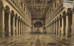 CPA Italien Italien Rom Interno uber Basilikadi S Paolo fuori hinaus ummauerte es