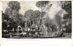 CPA Italien Italien Rom Landhaus Borghese Fontana di CAvalii Marini