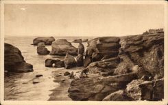 CPA Sion auf dem Ozean die Felsen sagt die Chaos genommene Oberseite der falaieses