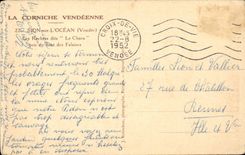 CPA Sion auf dem Ozean die Felsen sagt die Chaos genommene Oberseite der falaieses