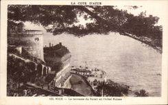 CPA Nice the terrace of the sun and the Swiss hotel