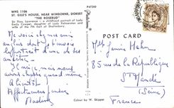 CPSM St Gile's house near Wimborne Dorset The Rosebud 