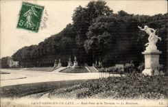 CPA Saint Germain in Bush hammer Round not of the terrace rosarium