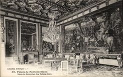 CPA palate of Fontainebleau Reception room of the queens mothers