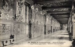 CPA Palate of Fontainebleau Gallery of François 1st