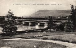CPA Hendaye the international bridge of Irun has Hendaye