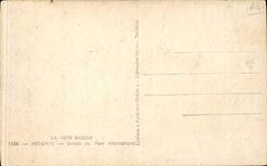 CPA Hendaye Entrance of the international bridge