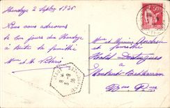 CPA Hendaye the beach and two twins