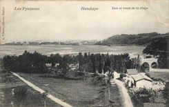 CPA Hendaye Bay and road of the beach
