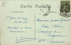 CPA St Jean de Luz Coup de mer sur al digue de Soccoa