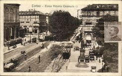 CPA Italie Italia Torini Corso Vittorio Emanuele II