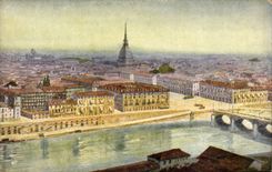CPA Italie Italia Torino Panorama