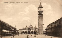 CPA Italy Italia Venezia Piazza E basilica di S Marco