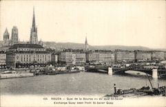 Rouen CPA Quay of the Stock Exchange seen of the quay St Sever