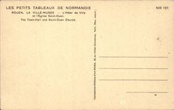 Rouen CPA the town hall and the church Saint ouen