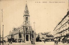 Rouen CPA Places church Saint Sever