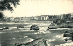 CPA Biarritz Vue vers la grande plage