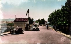 CPA Hendaye international Bridge Free Spanish Border at the Irun bottom