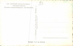 CPA Hendaye international Bridge Free Spanish Border at the Irun bottom