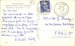 CPA St Jean de Luz La rade et le massif de la Rhune