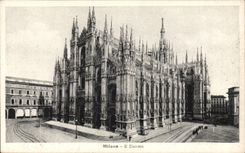 CPA Italy Italia Milano It Duomo