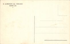 CPA Italien Italien S Lorenzo Al Verano Rom