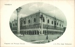 CPA Italy Italy Venezia Piazzetta collar Palazzo Ducale E Rivetted it degli Schiavoni